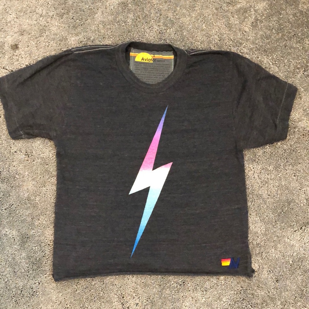 - Lightning bolt aviator nation top